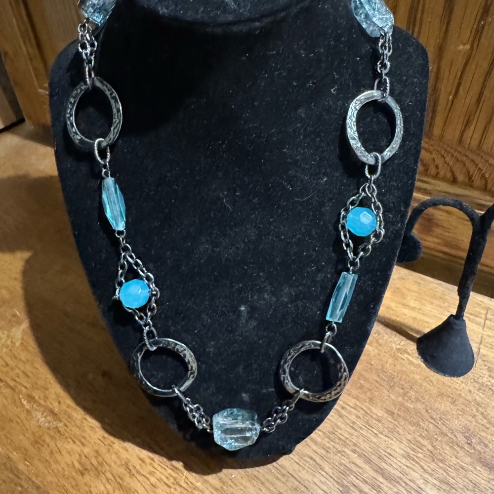 Vintage Lia Sophia Waterloo Beaded Statement Necklace